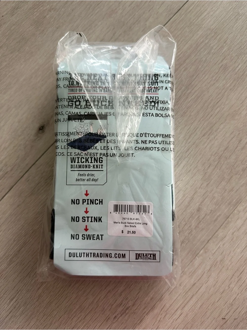 Duluth Trading Co buck naked